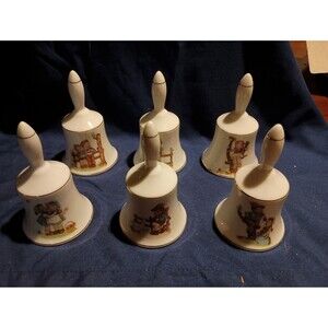 Collectible Norman Rockwell Bells Set Of 6 -1985